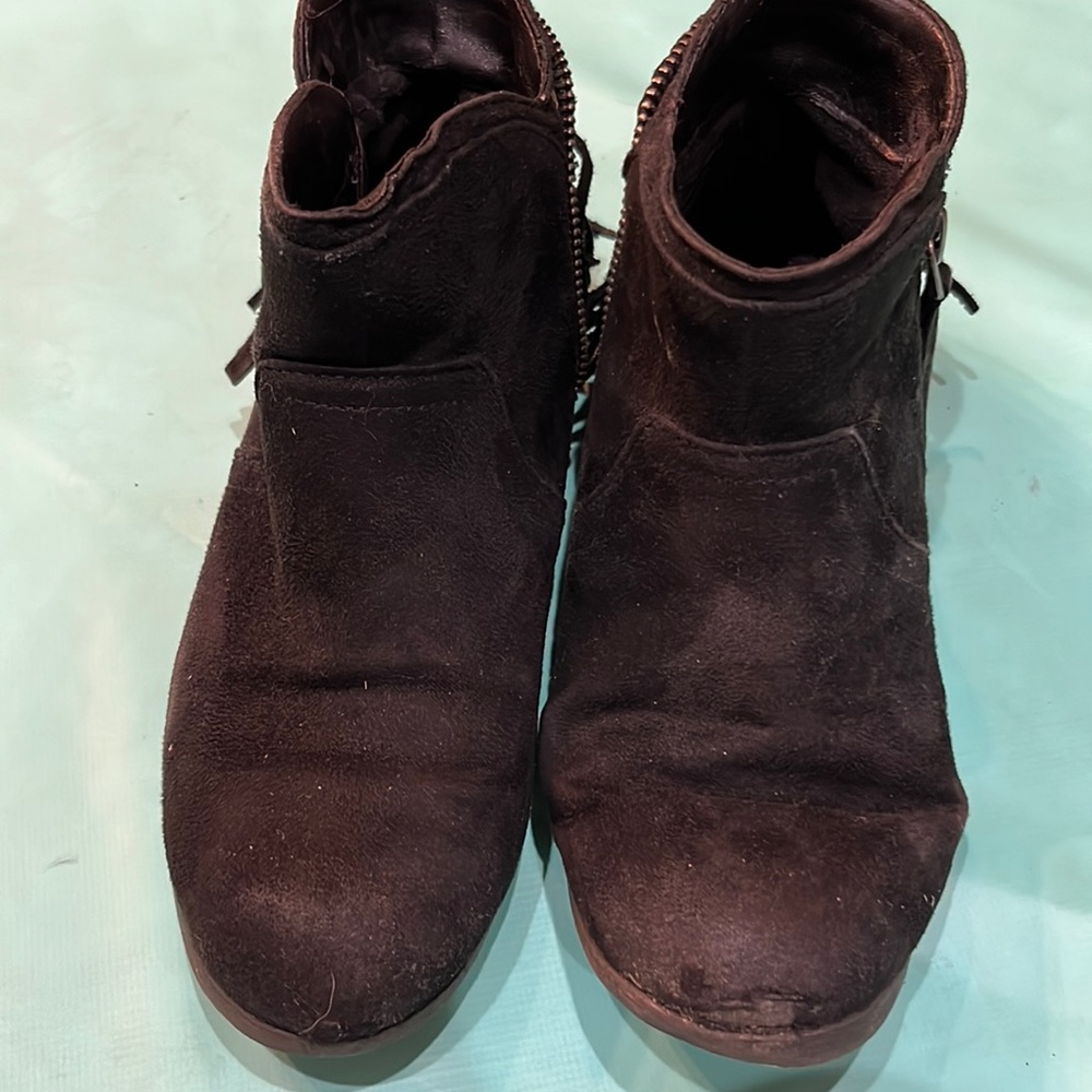 American Eagle fringe ankle boots